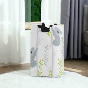 Collapsible Laundry Basket Cute Koala Animal Bear Laundry Hamper Large Cloth Hamper Laundry Organizer Holder with Handle