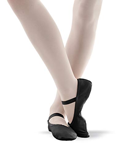 Dance Basix Leather Ballet Shoe for Women Black