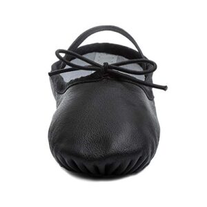 Dance Basix Leather Ballet Shoe for Women Black