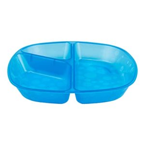 Dr. Brown’s Divided Plate for Baby and Toddler Feeding, Stackable Kids Dish Set, Dishwasher Safe 3 Pack, BPA Free, 4m+