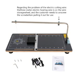 VPABES Desktop Hot Wire Foam Cutting Machine 110V Board Wax Wire Foam Styrofoam Cutter Machine Working Stand Table Tool