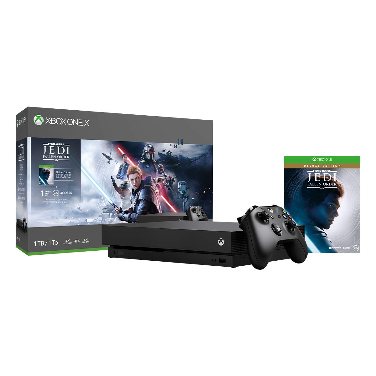 Xbox One X 1TB Console - Star Wars Jedi: Fallen Order Bundle (Renewed) [video game]