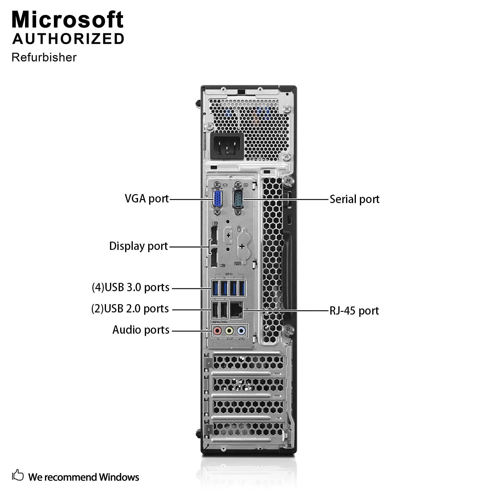 Lenovo ThinkCentre M800 Small Form Factor PC, Intel Quad Core i5 6500 up to 3.6GHz, 16G DDR4, 240G SSD + 2T HDD, WiFi, BT 4.0, Win 10 Pro 64-Multi-Language Support English/Spanish/French(Renewed)