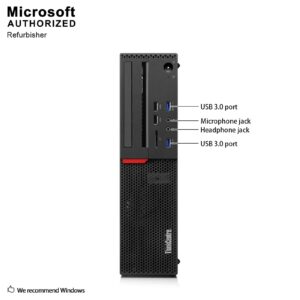 Lenovo ThinkCentre M800 Small Form Factor PC, Intel Quad Core i5 6500 up to 3.6GHz, 16G DDR4, 240G SSD + 2T HDD, WiFi, BT 4.0, Win 10 Pro 64-Multi-Language Support English/Spanish/French(Renewed)