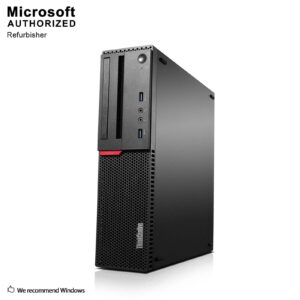 Lenovo ThinkCentre M800 Small Form Factor PC, Intel Quad Core i5 6500 up to 3.6GHz, 16G DDR4, 240G SSD + 2T HDD, WiFi, BT 4.0, Win 10 Pro 64-Multi-Language Support English/Spanish/French(Renewed)