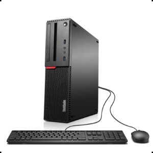 lenovo thinkcentre m800 small form factor desktop pc, intel quad core i5 6500 up to 3.6ghz, 16g ddr4, 3t, wifi, bt 4.0, win 10 pro 64-multi-language support english/spanish/french(renewed)