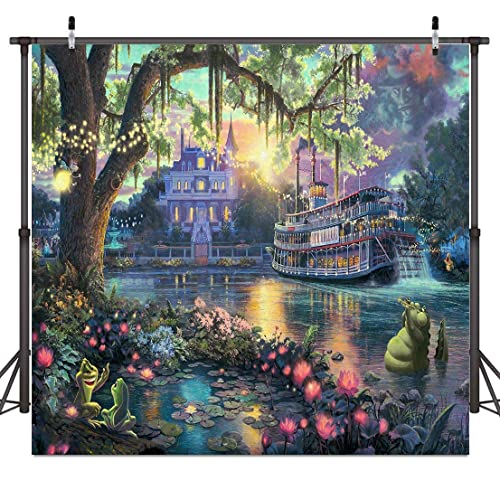 SSCSTS 6x6ft Palace Photography Background Fairy Tale Prince Princess Happiness Frog Castle Photography Background Studio Props LYST735