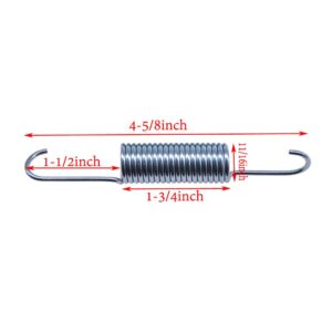 Yoogu 4-5/8inch (Pack of 2) Furniture Recliner Sofa Chair Mechanism Tension Springs Replacement Silver