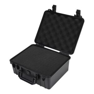 hul 11in x 8in x 5in waterproof hard case with customizable pluck foam interior for test instruments compact cameras and tools