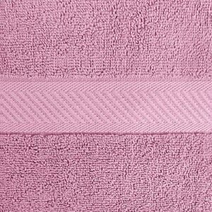Utopia Towels 6 Pack Medium Bath Towel Set, 100% Ring Spun Cotton (24 x 48 Inches) Medium Lightweight and Highly Absorbent Quick Drying Towels, Premium Towels for Hotel, Spa and Bathroom (Pink)