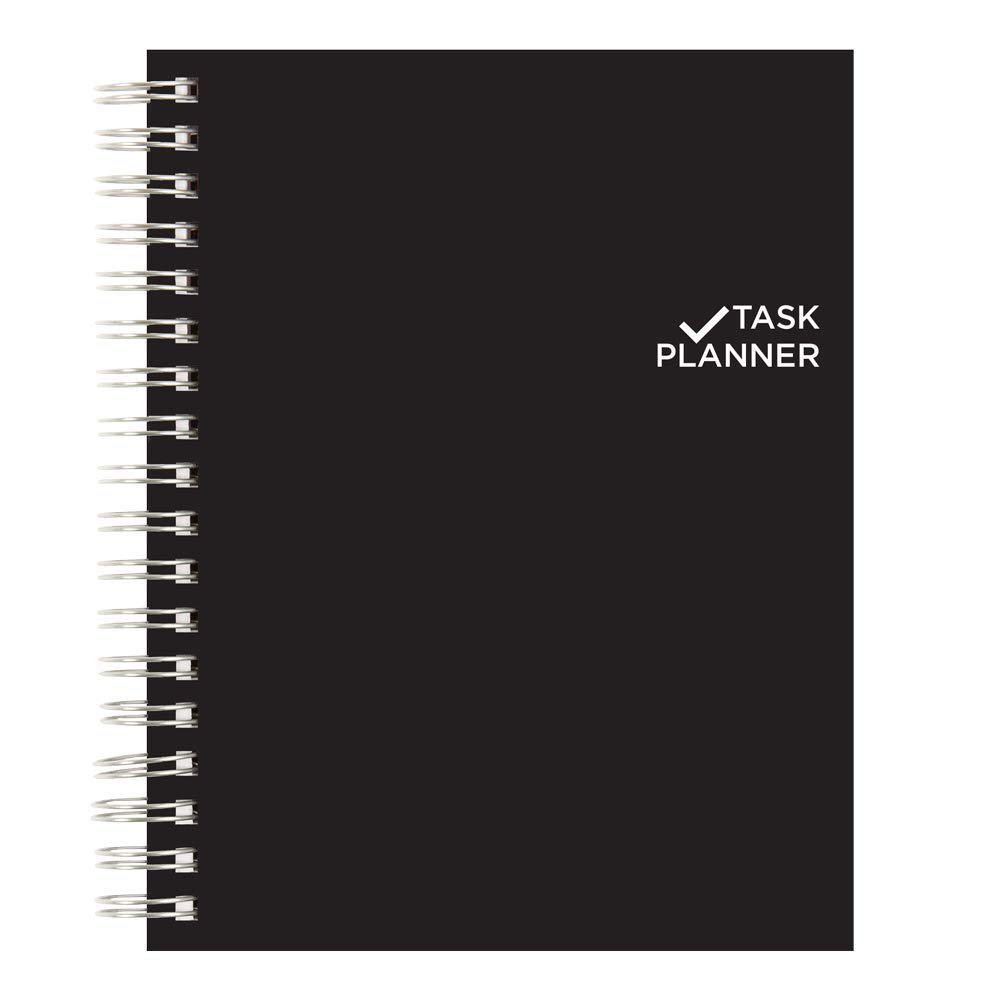 2022, Blueline Undated Task Planner, Duvet Laminated Cover, Black, 9.25" x 7.25", 270 Pages (B310.81)
