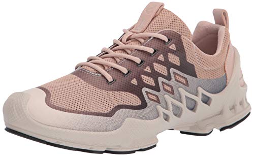 ECCO women's Biom Aex Trainer Sneaker, Rose Dust/Marine Textile, 10-10.5 US