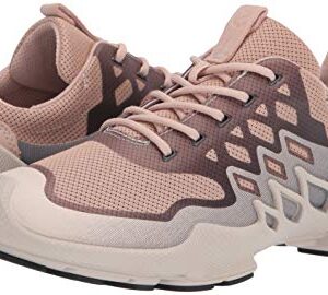 ECCO women's Biom Aex Trainer Sneaker, Rose Dust/Marine Textile, 10-10.5 US