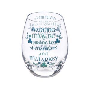 Cypress Home Celtic Memories Stemless Wine Glass - 4 x 5 x 4 Inches