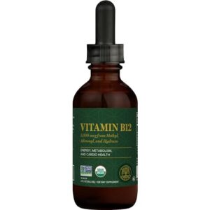 global healing center triple activated b12 5000 mcg organic sublingual liquid vitamin supplement, methylcobalamin,adenosylcobalamin,hydroxo blend for long-lasting energy and healthy metabolism-2 fl oz