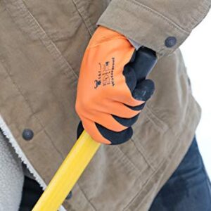 Deerskin or Waterproof Cold Weather Work Gloves Double Coated Windproof HPT Plam and Fingers Acrylic Terry inner