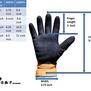 Deerskin or Waterproof Cold Weather Work Gloves Double Coated Windproof HPT Plam and Fingers Acrylic Terry inner