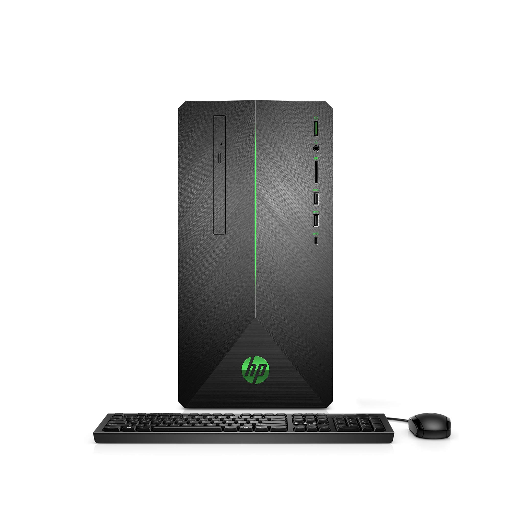 VR Ready HP Pavilion Gaming PC Desktop Computer, Intel Core i5-9400F, NVIDIA GeForce GTX 1660Ti, 8GB RAM, 256GB SSD, Windows 10 (690-0073w, Black)