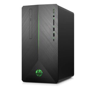 VR Ready HP Pavilion Gaming PC Desktop Computer, Intel Core i5-9400F, NVIDIA GeForce GTX 1660Ti, 8GB RAM, 256GB SSD, Windows 10 (690-0073w, Black)