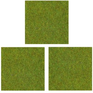 model grass mat, (3pcs, 20"x20"), model railway scenery for model scenery