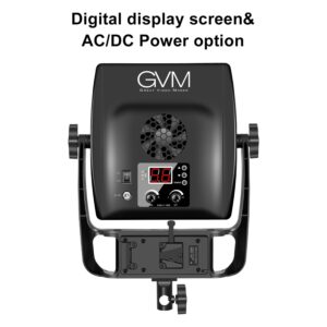 GVM 900D LED Video Light，Dimmable Bi-Color and Stand video Lighting Kit, APP Intelligent Control System， CRI97，3200-5600K fo YouTube Studio Photography， Outdoor Video Shooting Lighting (2 Packs)