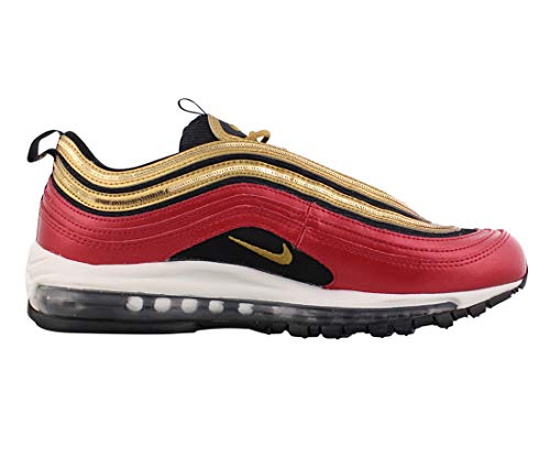 Nike womens Air Max 97 Trail Running Shoes, University Red/Metallic Gold, 6.5