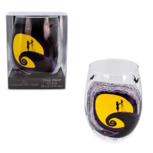 Nightmare Before Christmas Disney The Jack & Sally on Spiral Hill Stemless Glass