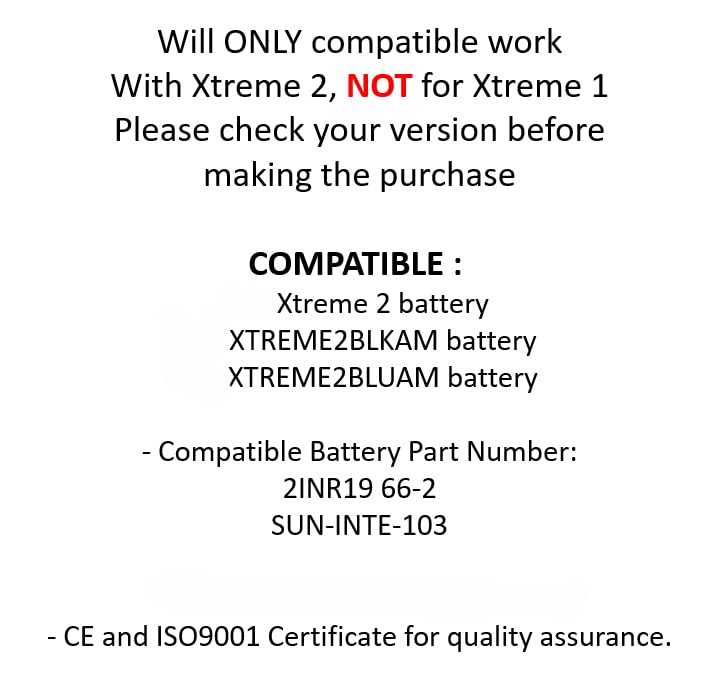 for JBL Xtreme 2 (NOT Xtreme 1) High Capacity Battery Replacement Repair + Tool for JBL Xtreme 2 Portable Bluetooth Speaker 5200mAH Li JBL Model XTREME2BLKAM Part 2INR19 66-2
