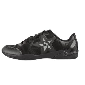rebel athletic ruthless cheer shoe, blackout, size 11