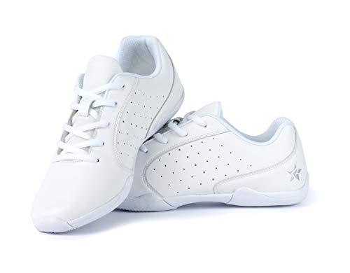 Rebel Athletic Rise Cheer Shoe, White, Size 6.5