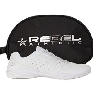 Rebel Athletic Rise Cheer Shoe, White, Size 6.5