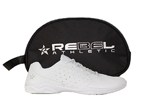 Rebel Athletic Rise Cheer Shoe, White, Size 6.5