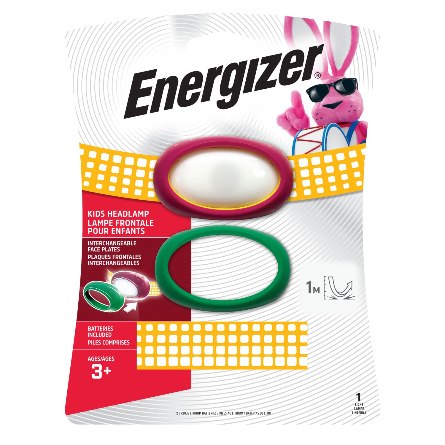 Energizer LED Headlamp for Kids, Ages 3+, Bright Headlamp for Indoor and Outdoor Play, Batteries Included, Pack of 1