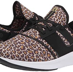 New Balance Women's Fuelcore Nergize Classic Sport V1 Sneaker, Leopard/Black, 5 Wide US