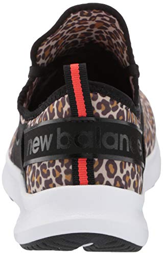 New Balance Women's Fuelcore Nergize Classic Sport V1 Sneaker, Leopard/Black, 5 Wide US