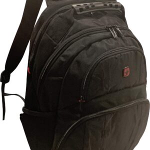 Wenger Tandem Backpack with 16 Laptop Pocket and Tablet Pocket, Black