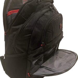 Wenger Tandem Backpack with 16 Laptop Pocket and Tablet Pocket, Black