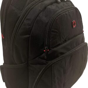 Wenger Tandem Backpack with 16 Laptop Pocket and Tablet Pocket, Black