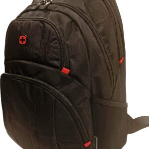 Wenger Tandem Backpack with 16 Laptop Pocket and Tablet Pocket, Black