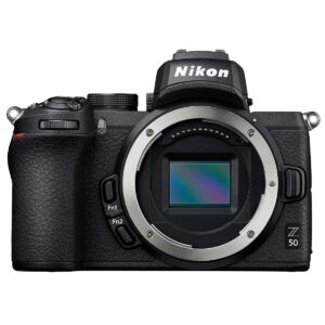 Nikon Z50 Mirrorless Camera - Bundle with Camera Case, 64GB SDXC Memory Card, Cleaning kit, Memory Wallet, Card Reader, PC Software Package