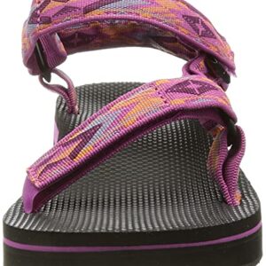 Teva Women's Midform Universal Sandal, Double Diamond Festival Fuchsia, 8