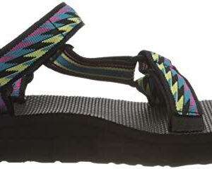 Teva Women's Ankle Strap Wedge Sandal, Bolt Retro, us:11