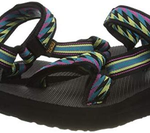 Teva Women's Ankle Strap Wedge Sandal, Bolt Retro, us:11