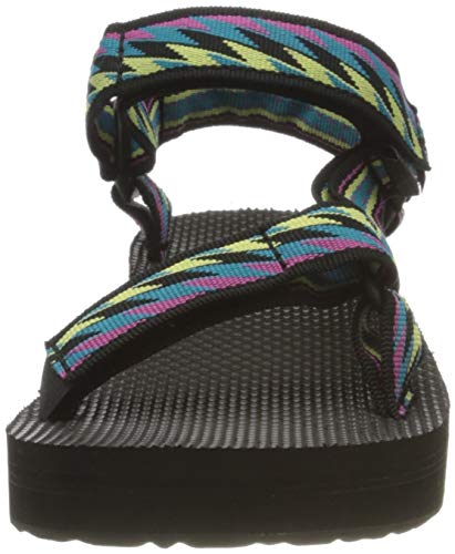 Teva Women's Ankle Strap Wedge Sandal, Bolt Retro, us:11