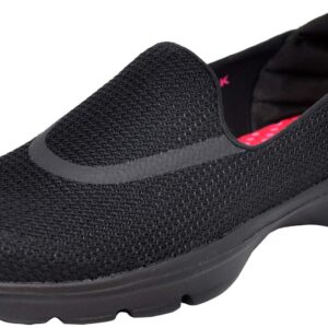 Skechers Performance Women's Go Walk 3 Slip-On Walking Shoe, Black/Black/Black, 7.5 Wide