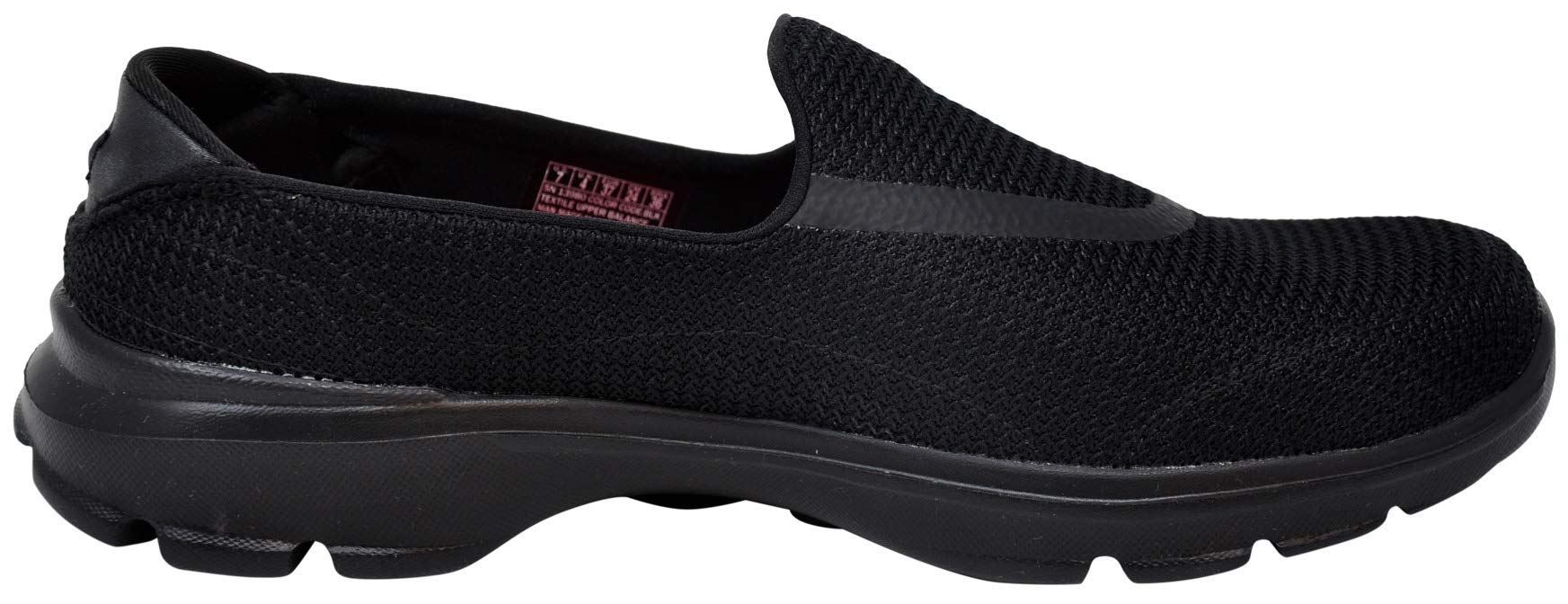 Skechers Performance Women's Go Walk 3 Slip-On Walking Shoe, Black/Black/Black, 7.5 Wide