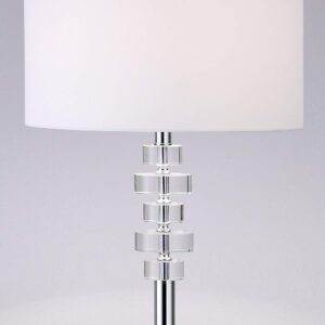 Crystal Floor Lamp Clear Glam Modern Contemporary Chrome