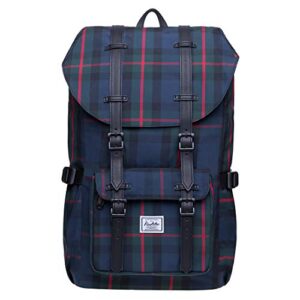 kaukko laptop travel backpack, outdoor rucksack fits 15.6 inch laptop(15-black)