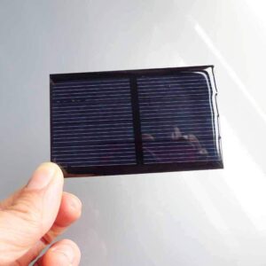 Treedix 3pcs 2V 300mA Polysilicon Solar Panel Glue Solar Cell Battery Charger DIY Solar Product Mini Small Solar Panel Module Kit Polycrystalline Silicon Encapsulated in Waterproof Resin (300mA)