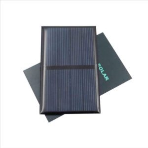 Treedix 3pcs 2V 300mA Polysilicon Solar Panel Glue Solar Cell Battery Charger DIY Solar Product Mini Small Solar Panel Module Kit Polycrystalline Silicon Encapsulated in Waterproof Resin (300mA)